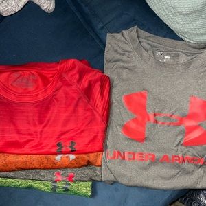 Lot of (5) under armor tees
